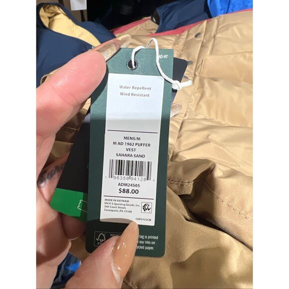 NWT Alpine Design MENS Thermolite NWT 1962 Puffer Vest Sahara Sand - Picture 7 of 7